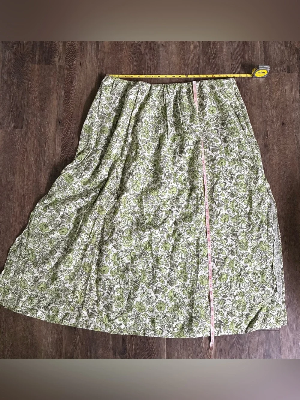 J. Crew Linen Maxi Skirt in Tossed Floral
